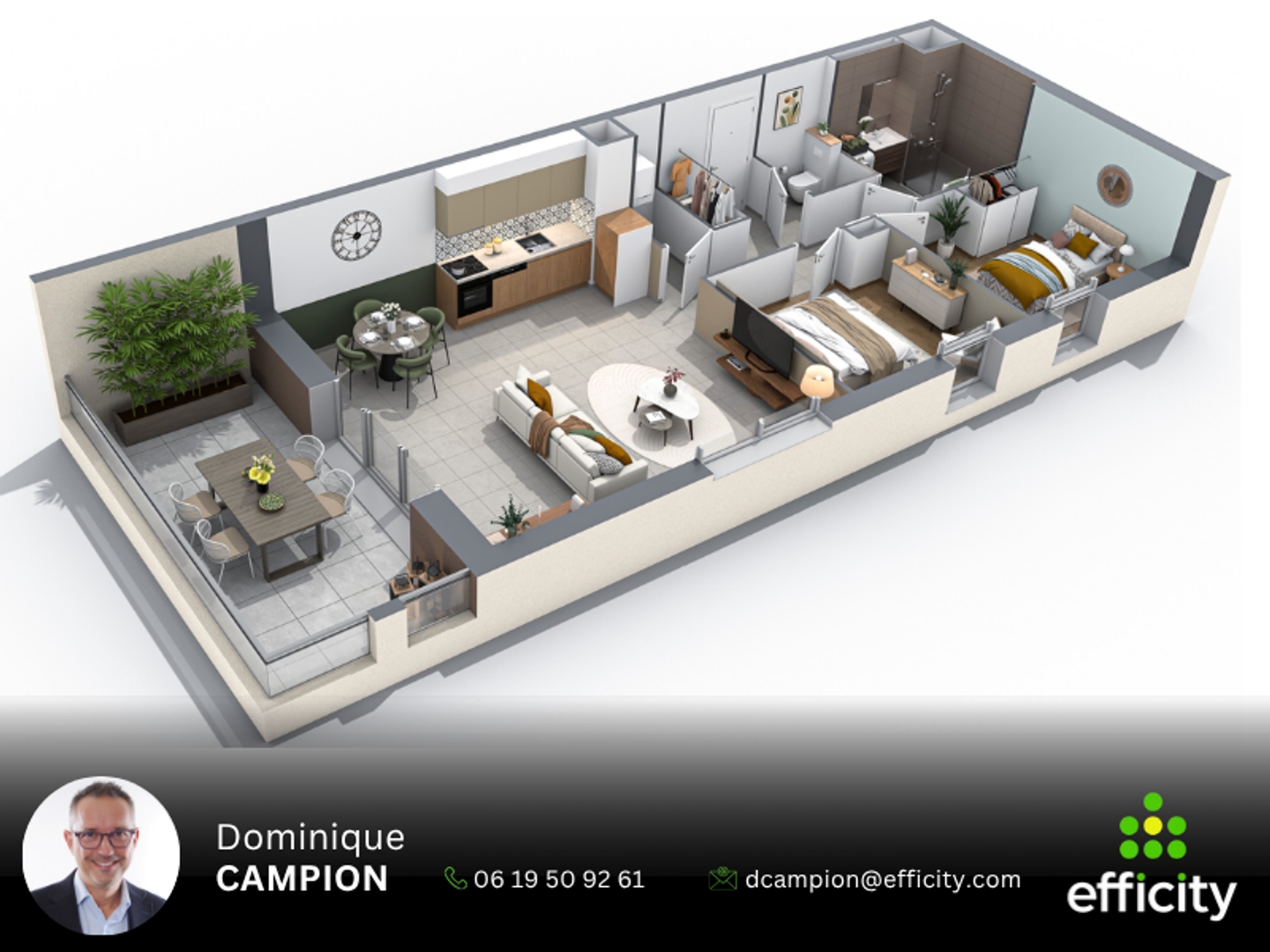 Appartement à vendre - 3 pièces - 68m2 - Domène (38420)