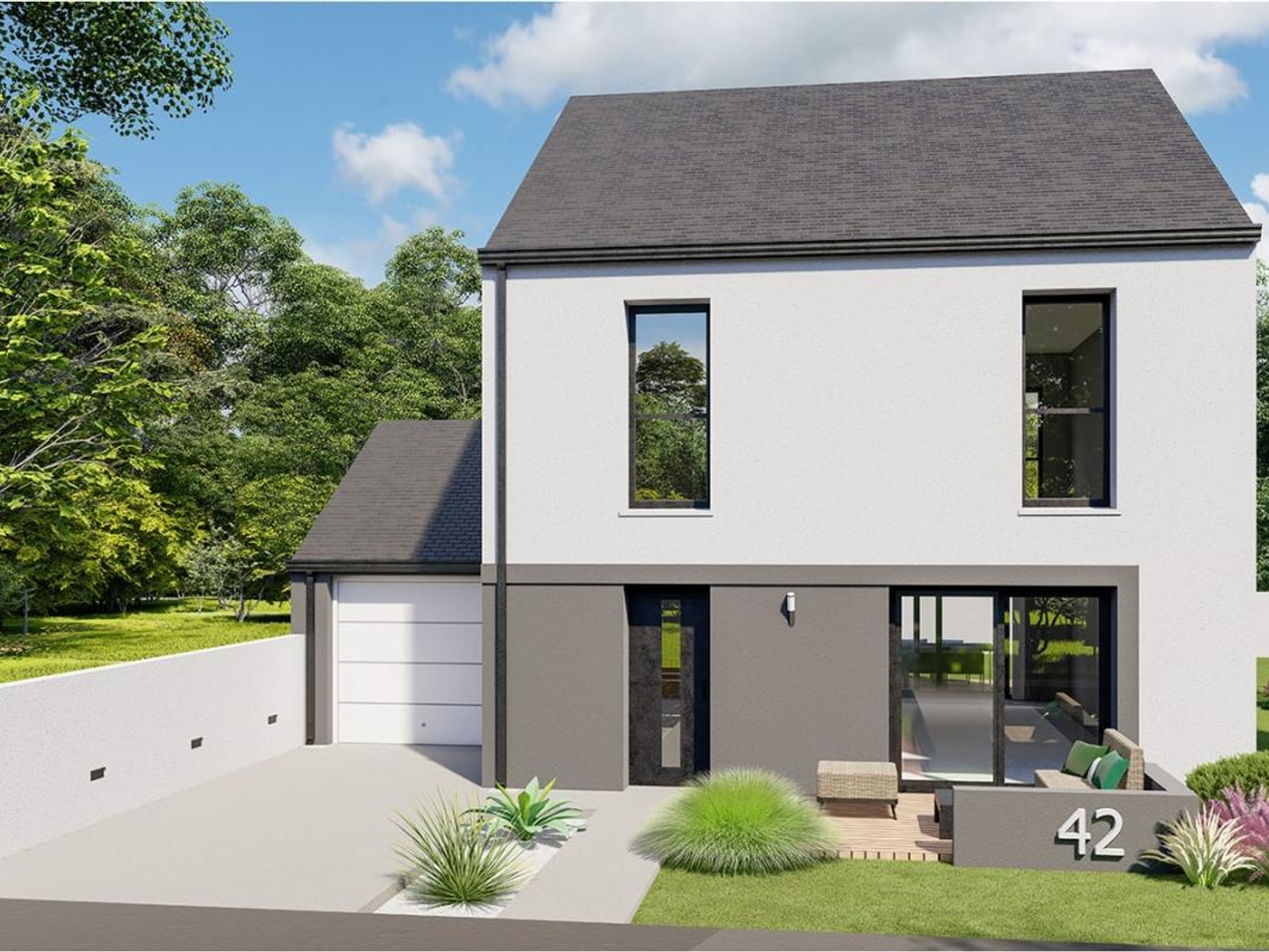 Terrain + maison 112 m²