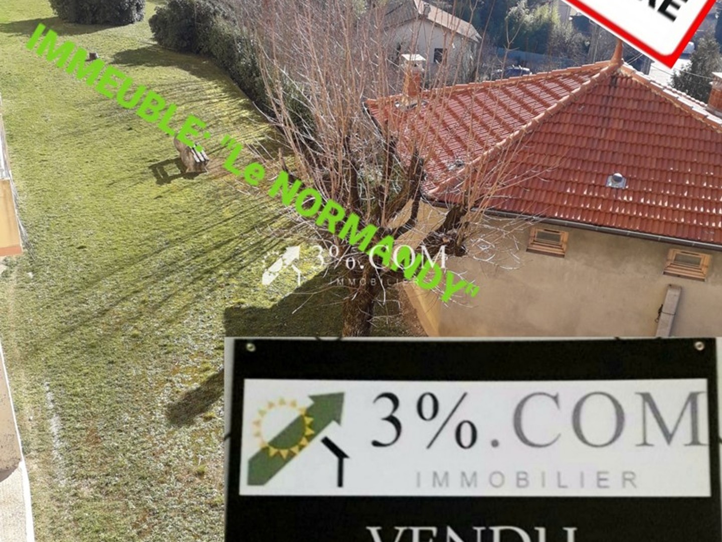 T4 tout refait de 70m2 - 3 chambres - Vue VERCORS au calme + Cave & Parking