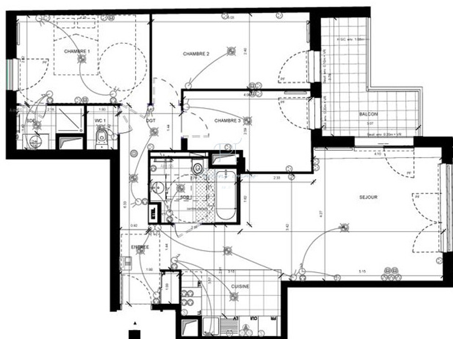 Appartement T4 avec balcon à Bagneux