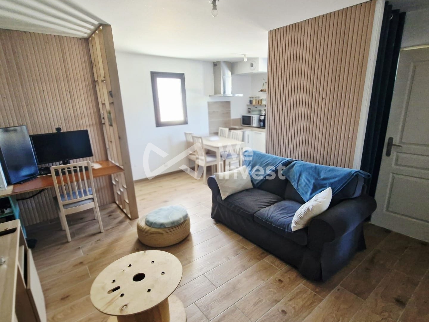 Appartement T1 dans ancienne grange 2 parkings