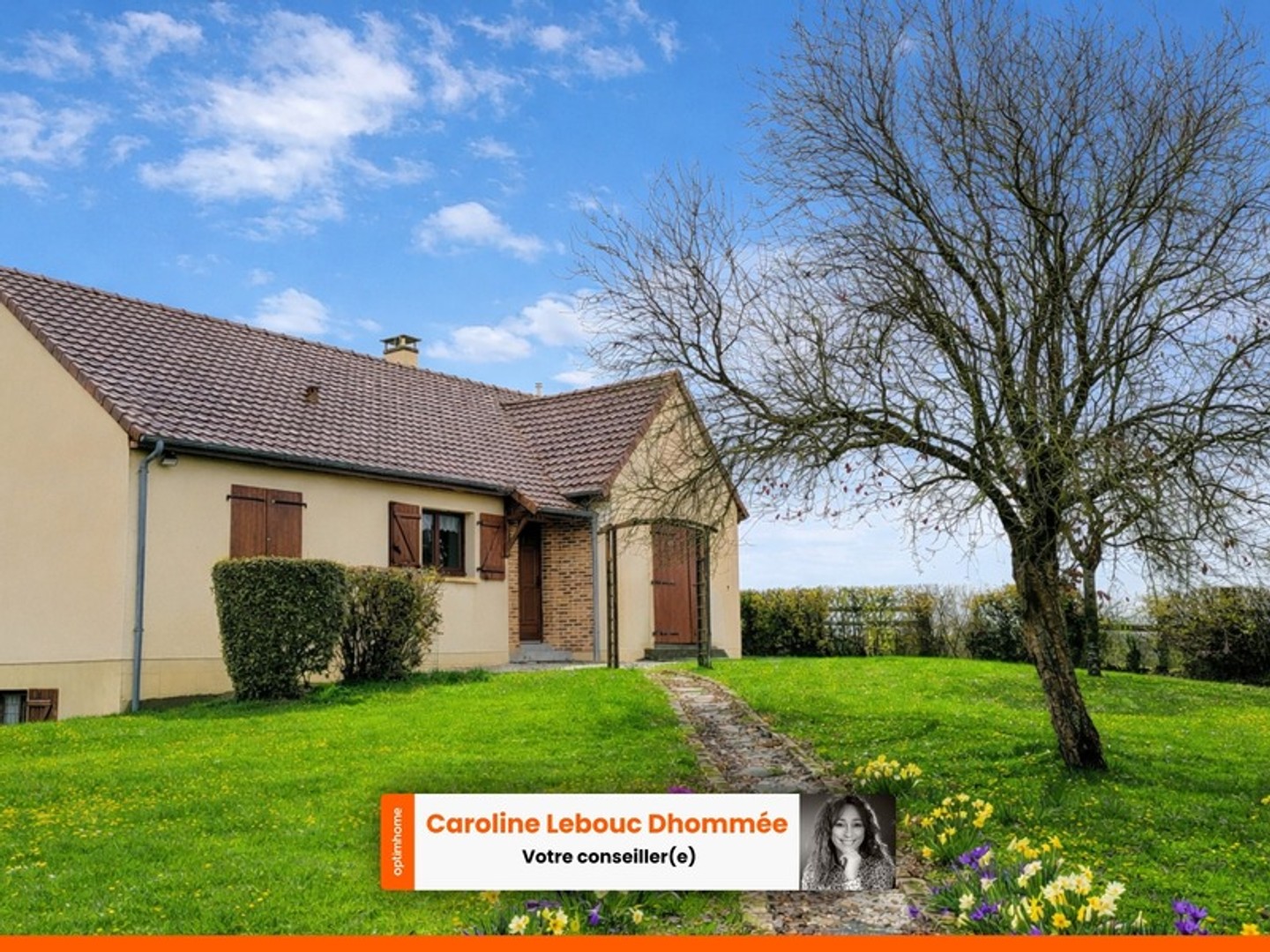 Pavillon de plain pied sur sous sol 100m² jardin 1500m²