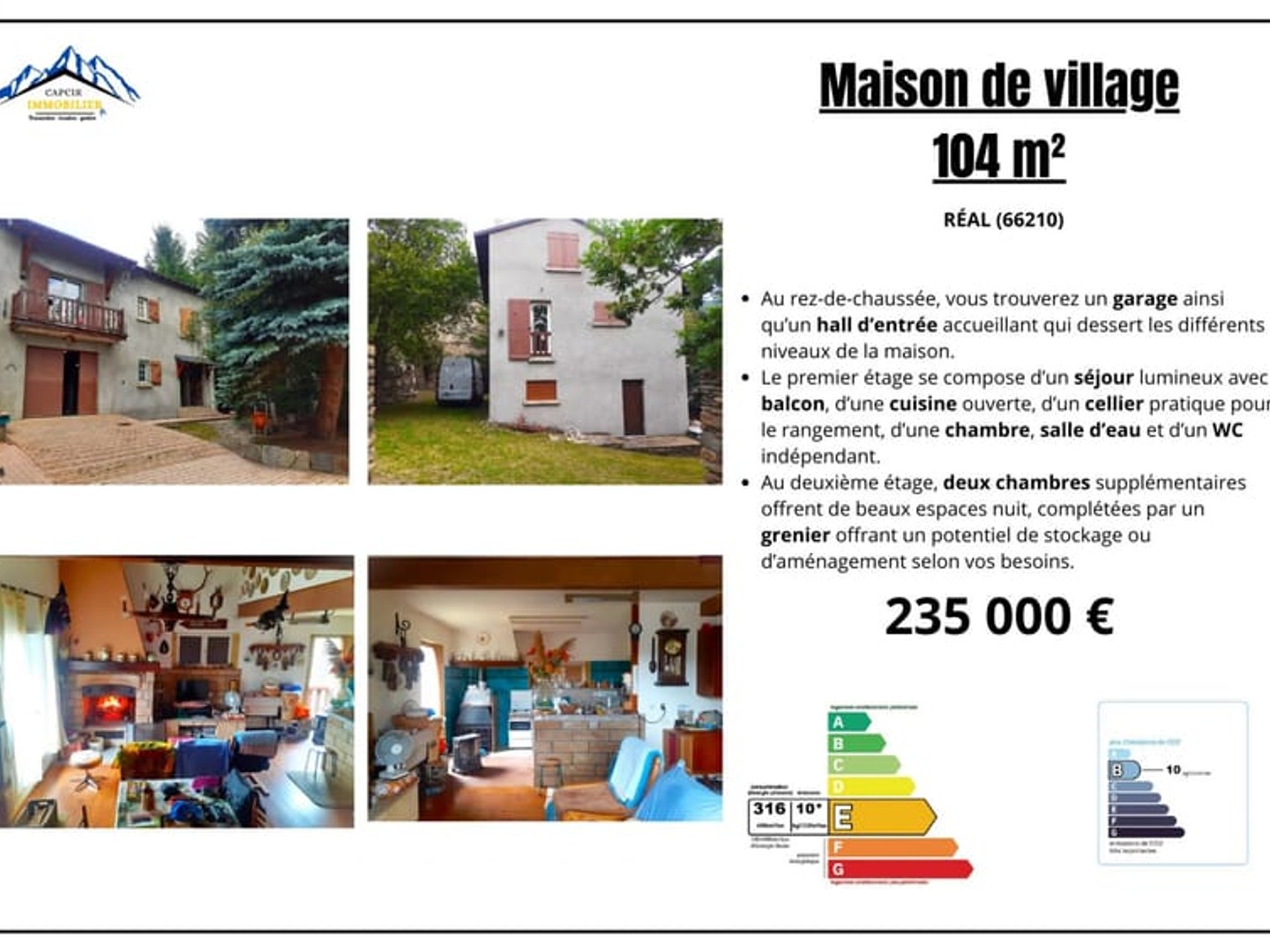 Maison de village 104 m²
