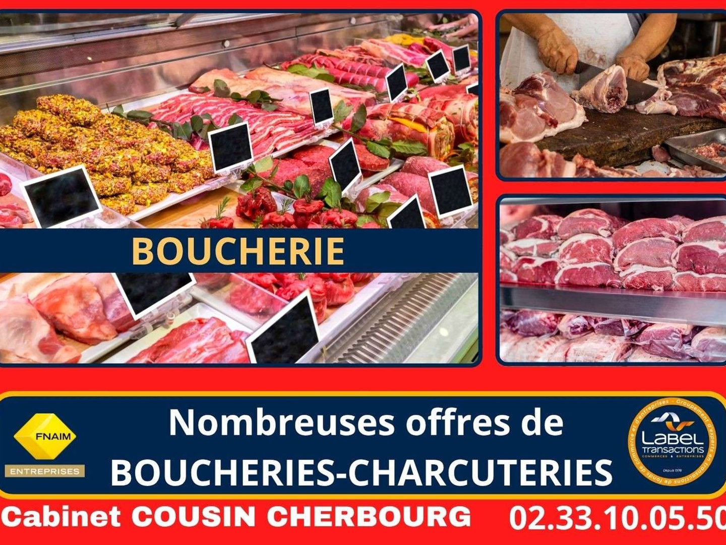 Vente boucherie à Hebecrevon à 15 min de St Lo