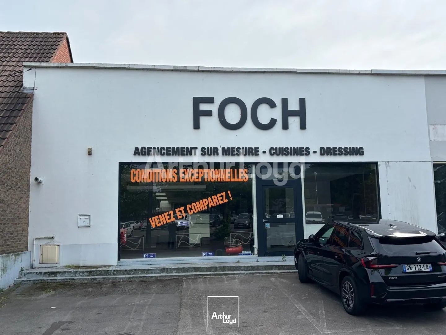 Vente local commercial à Dunkerque vitrine et stationnement proche centre ville