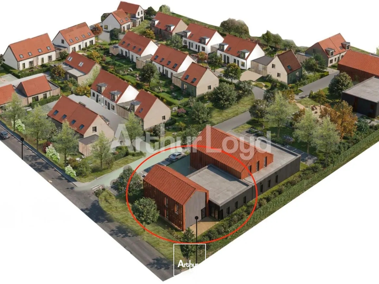 Bâtiment à vendre - 176 m² avec parkings privatifs au coeur des Weppes, proche Lille