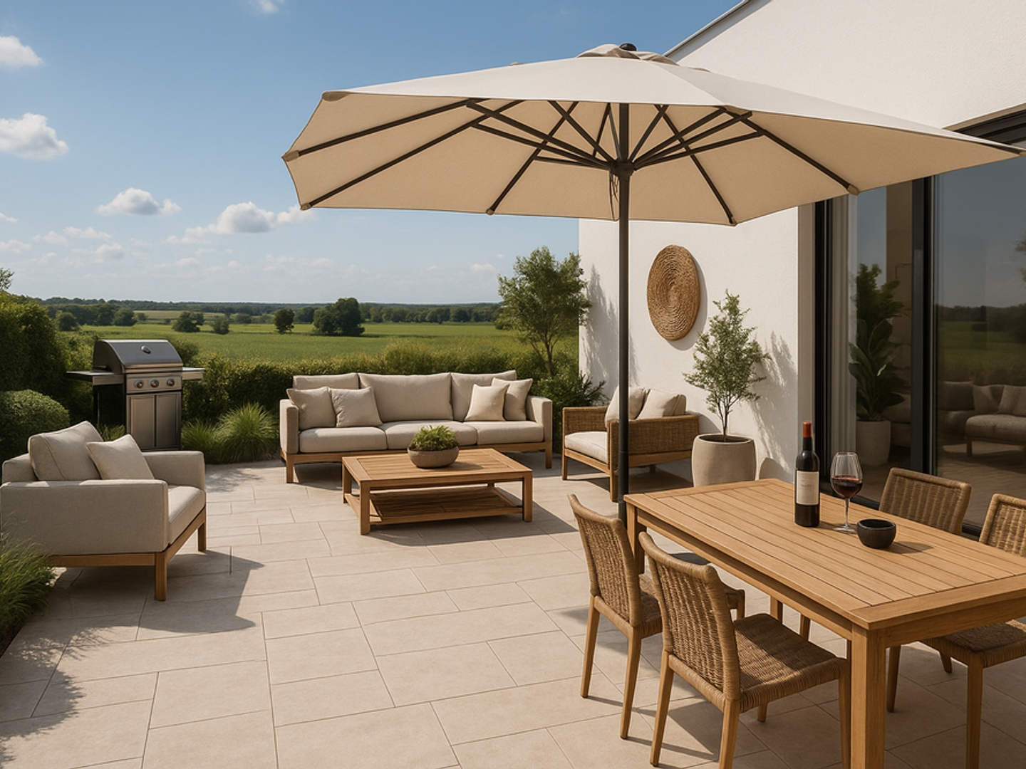 Exceptionnel T3 avec Terrasse XXL et Jardin Privatif à Rosheim
