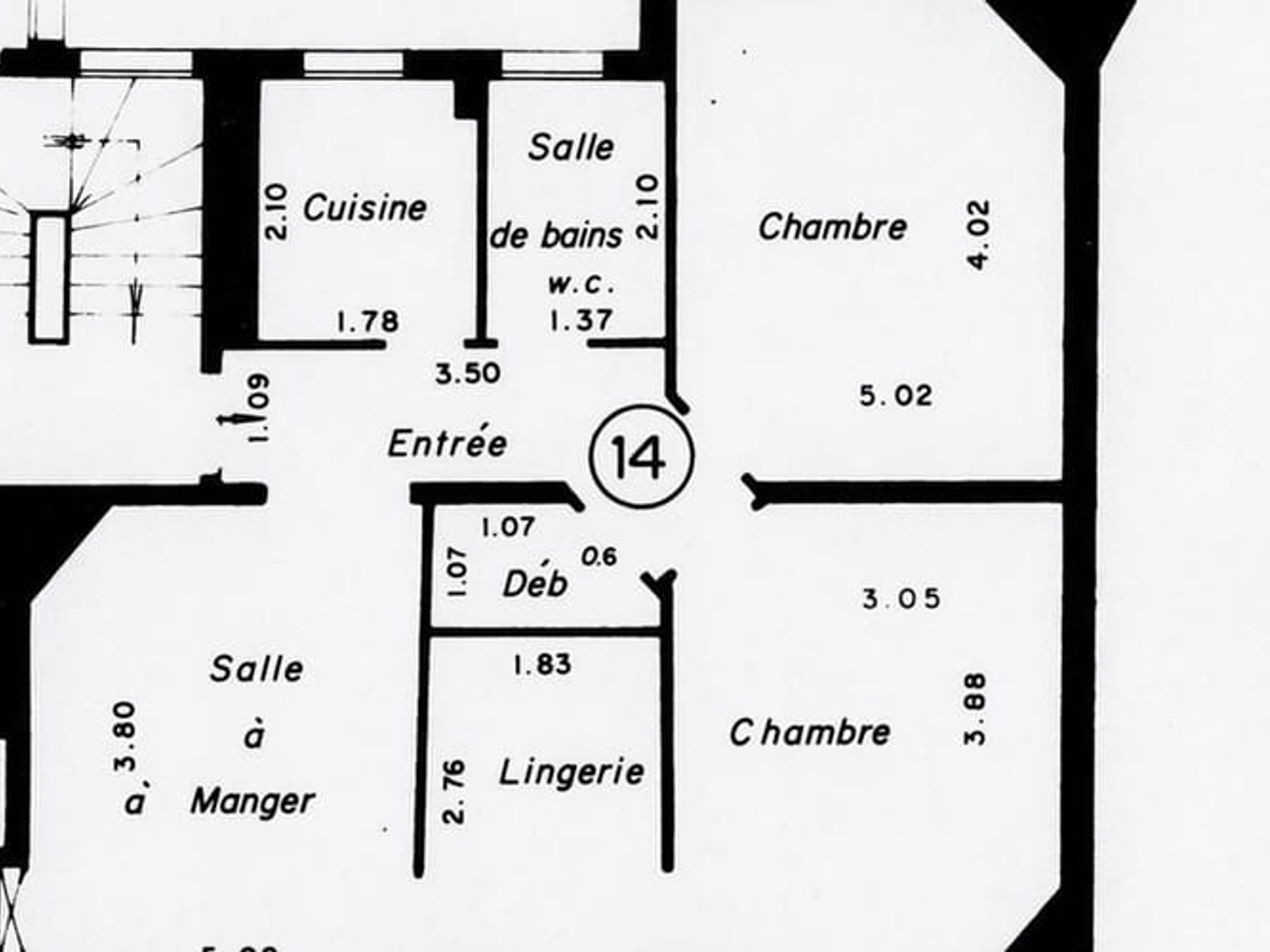 Appartement à vendre - 3 pièces - 54m2 - Paris 20e (75020)