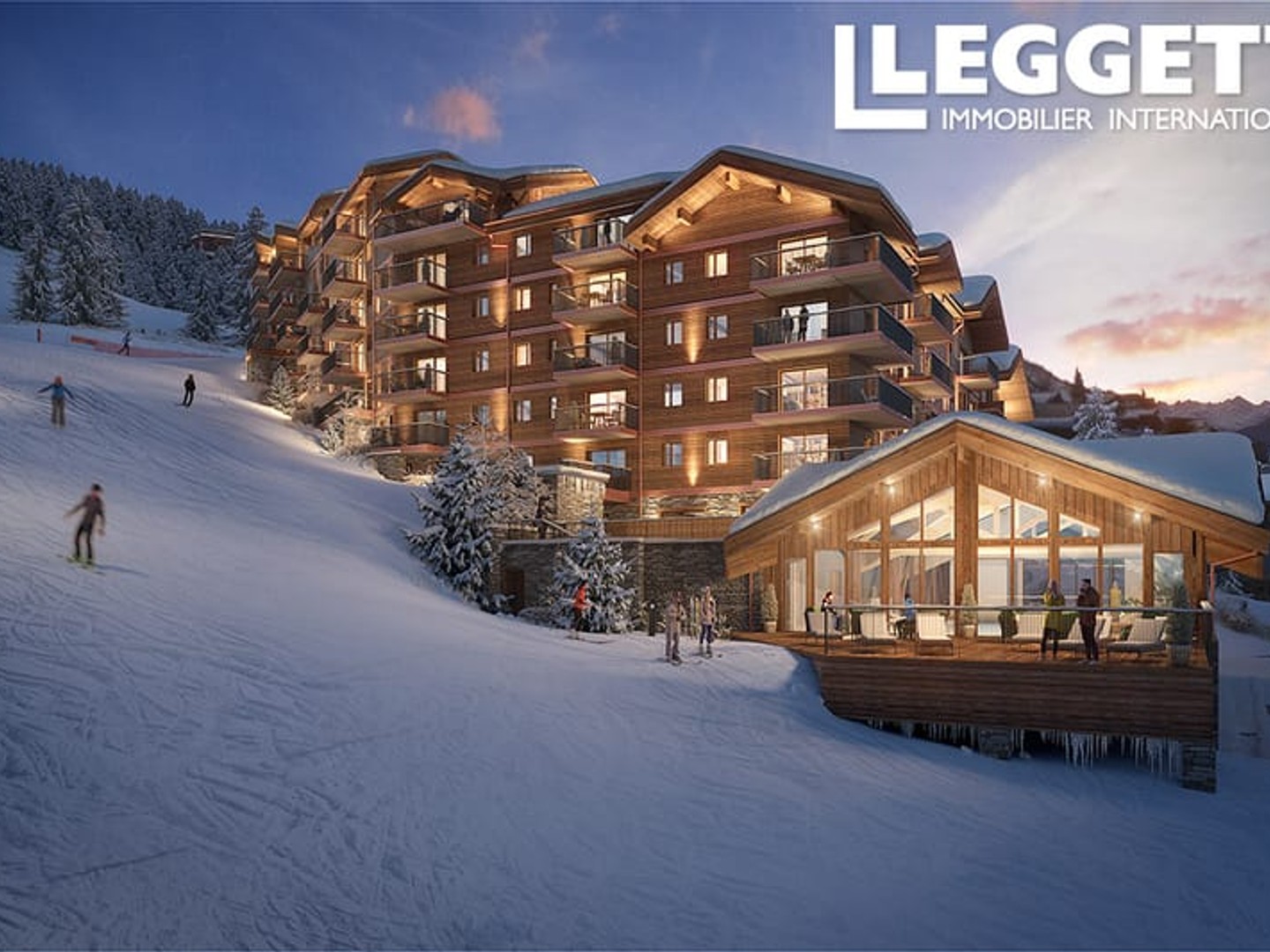 Appartement neuf T2 cabine de 51,5 m² avec balcon exposé sud - La Plagne Montalbert, skis aux pieds