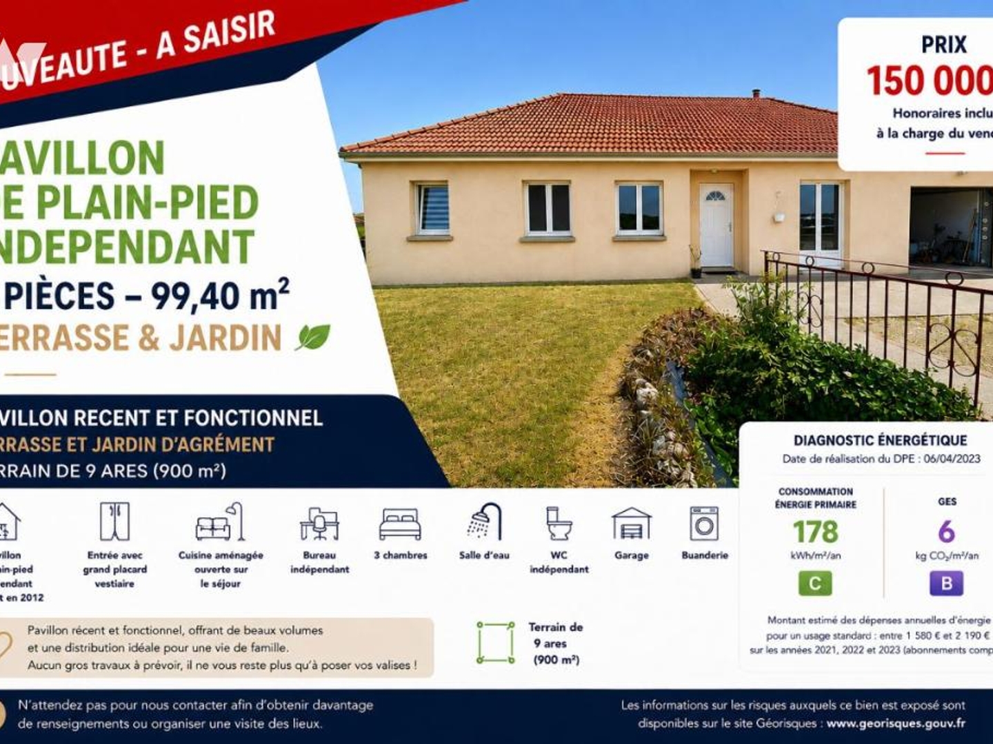 Maison 5 pièces 99 m²