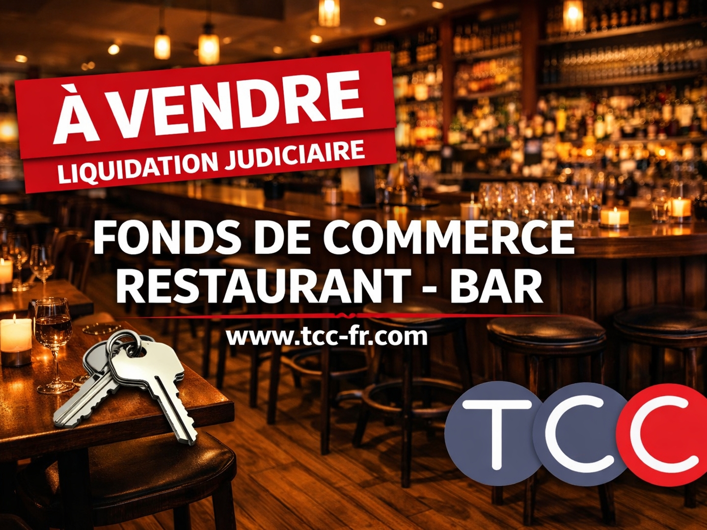 Restaurant 35 places, liquidation judiciaire