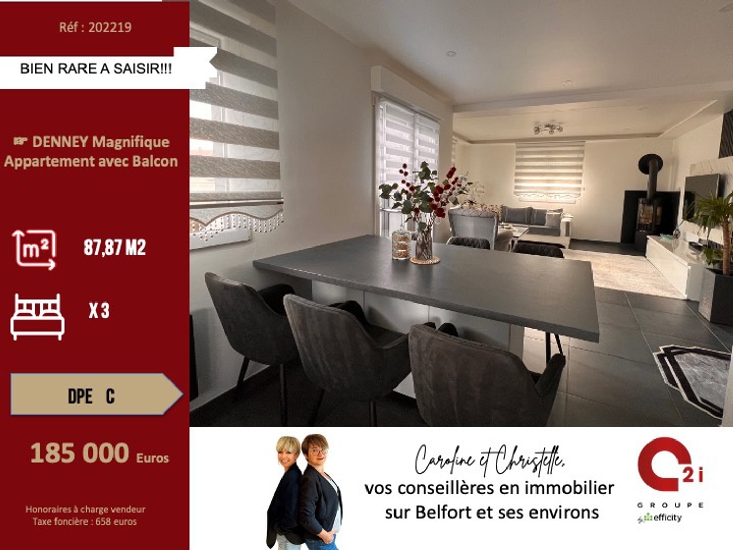 Appartement 4 pièces 88 m²