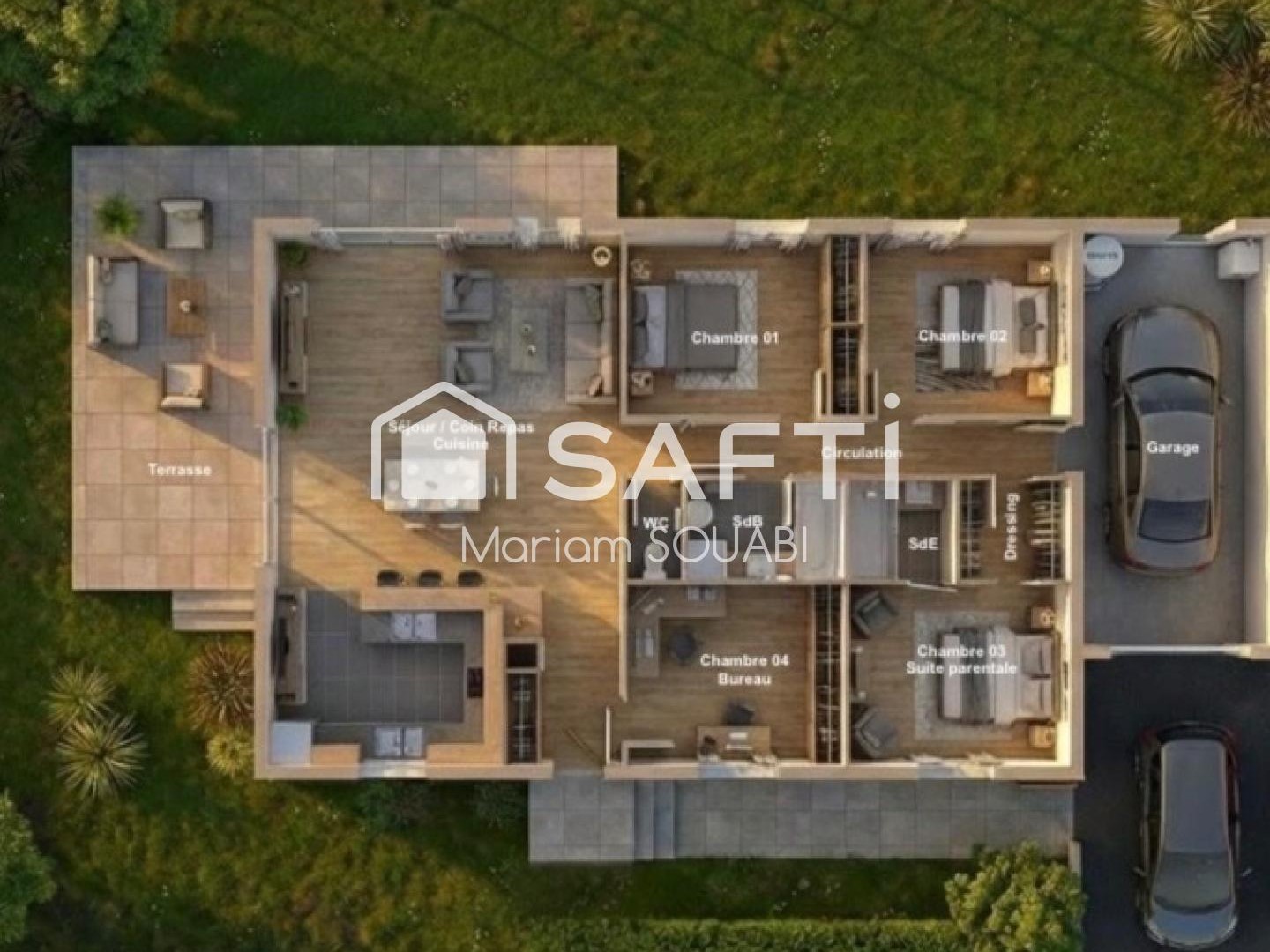 EN VEFA Villa 121m2, parcelle 346m2