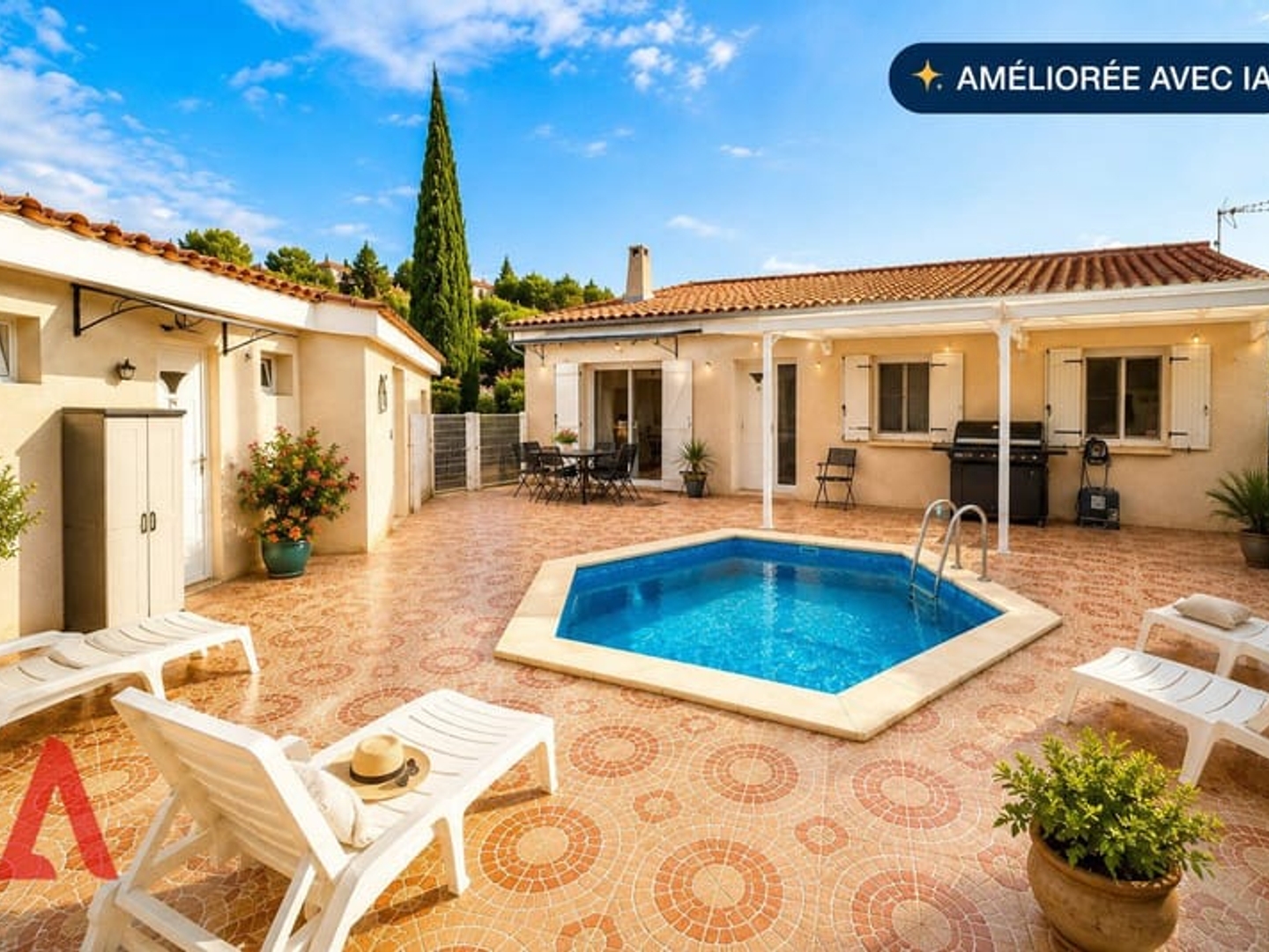 Coup de cur à Margon : villa avec piscine, jardin et logement indépendant  315 000 €