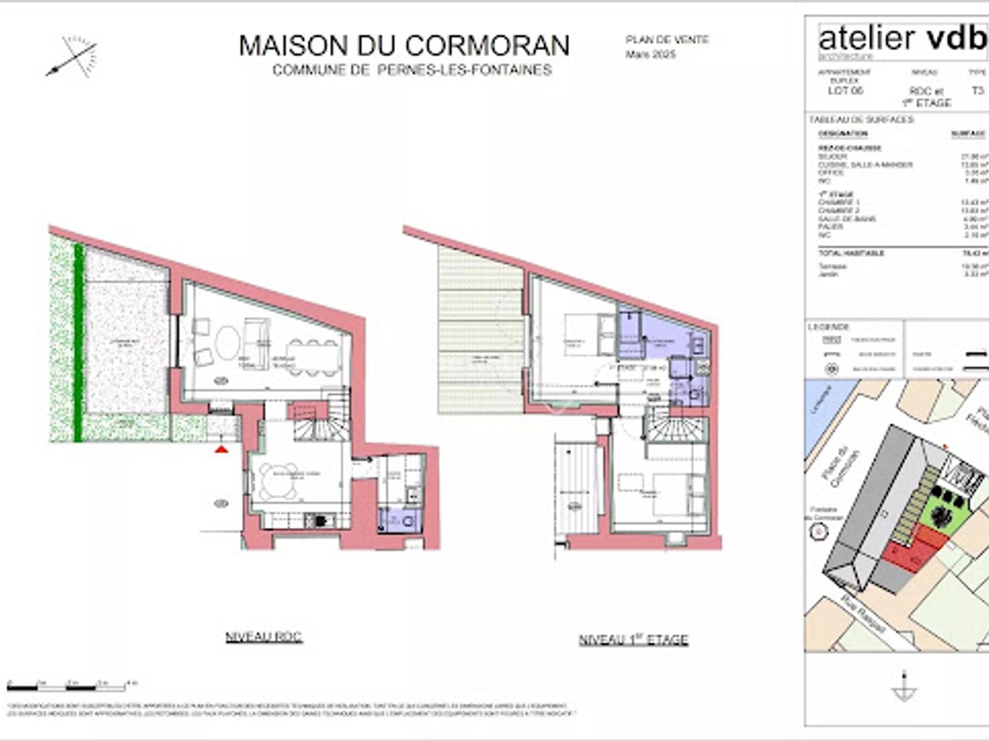 Appartement 3 pièces 78 m²
