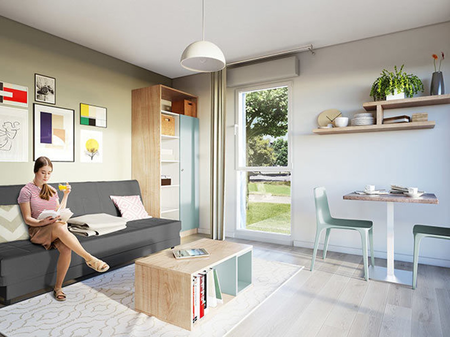 Appartement 1 pièce 19 m²