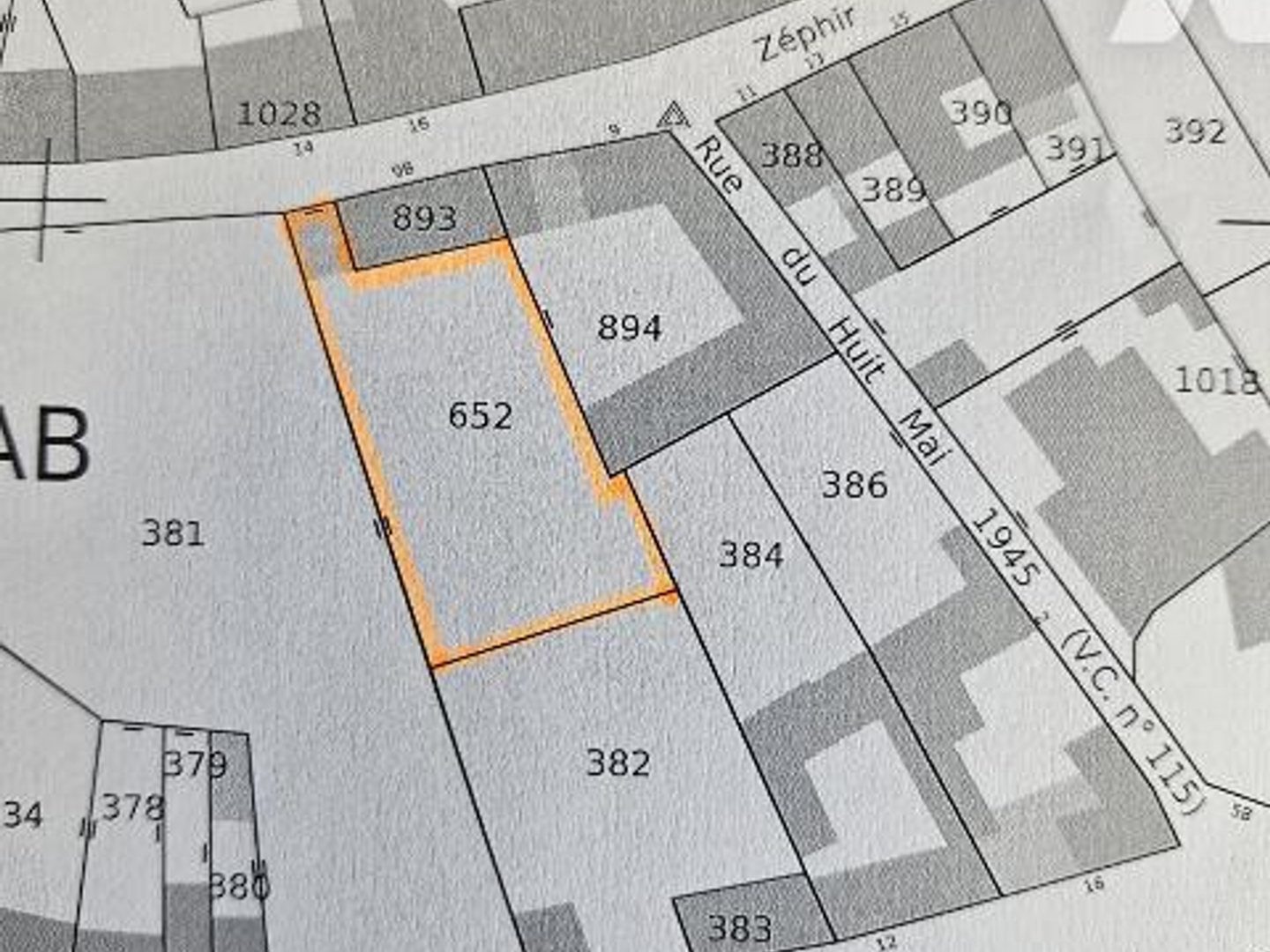 Terrain 578 m²