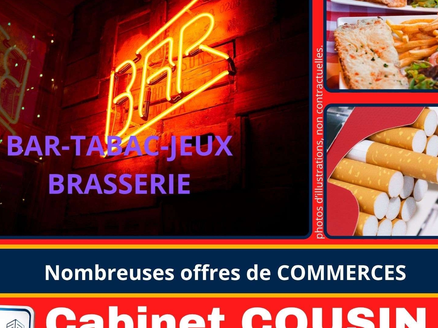 Vente bar tabac jeux brasserie secteur Valognes