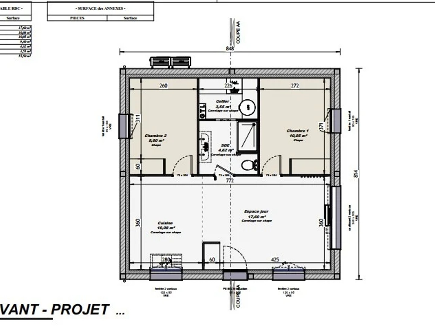 Maison neuve 3 pièces 55 m²