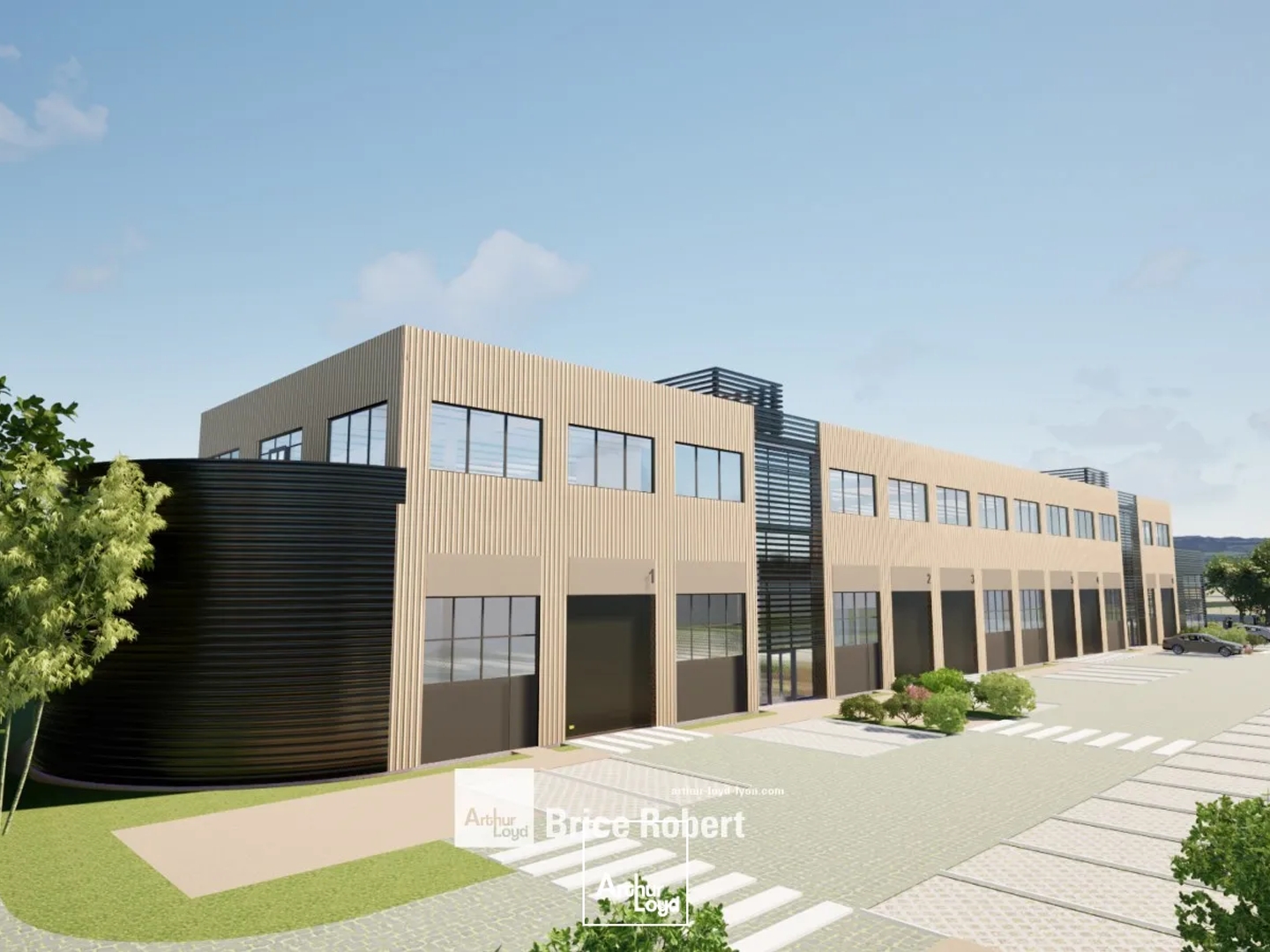 Locaux d'activités à louer avec showroom à Portes Les Valence avec visibilité depuis la RN7