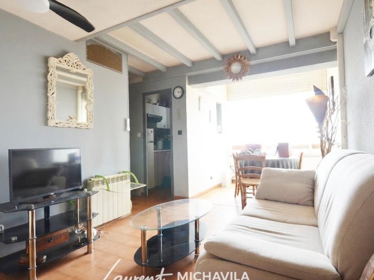 Appartement T3 en duplex, vue panoramique — Valras-Plage, quartier du Carreyrou