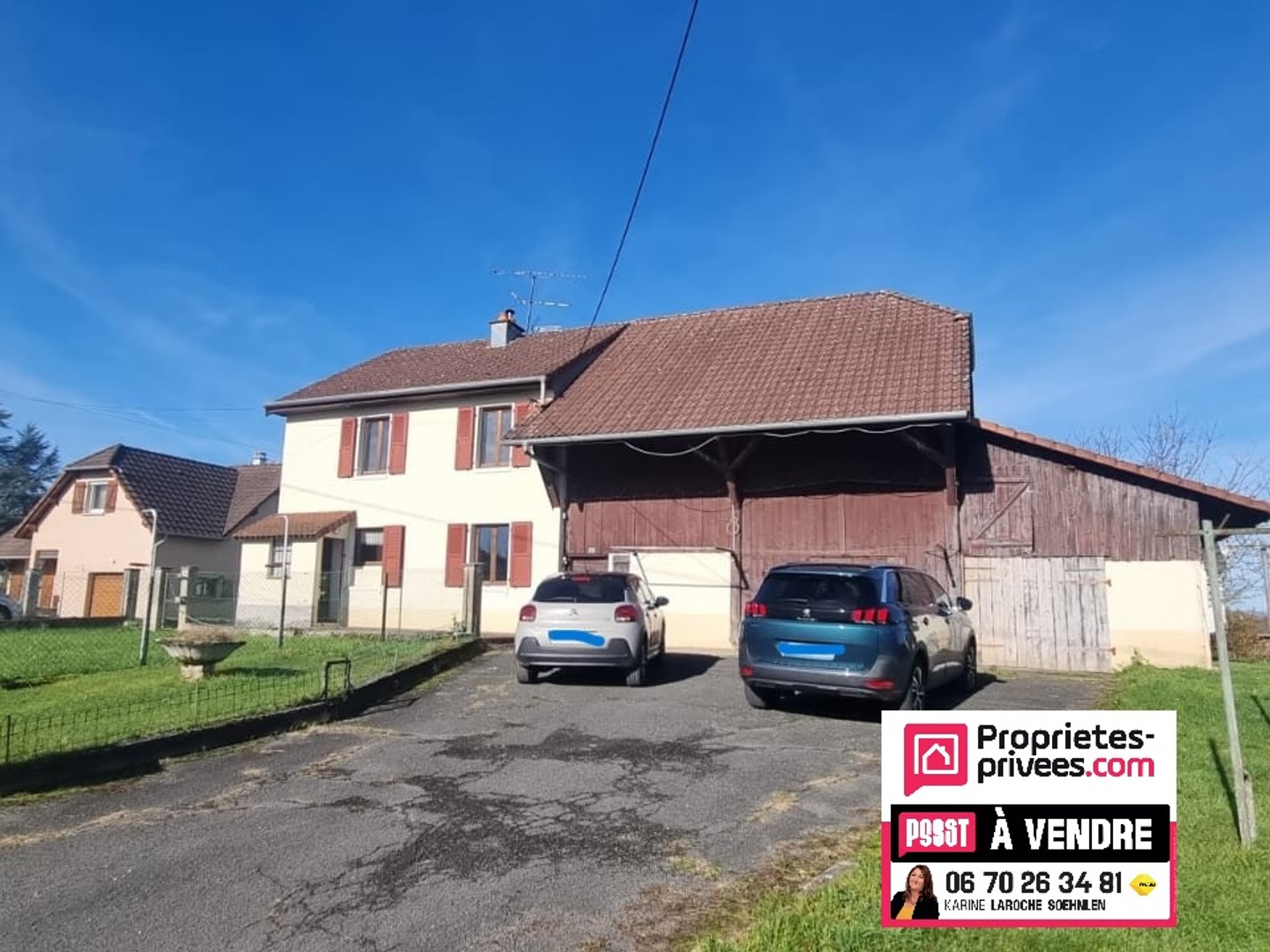 MAISON A RENOVER AVEC GRANGE ET ECURIE- PROCHE SUISSE