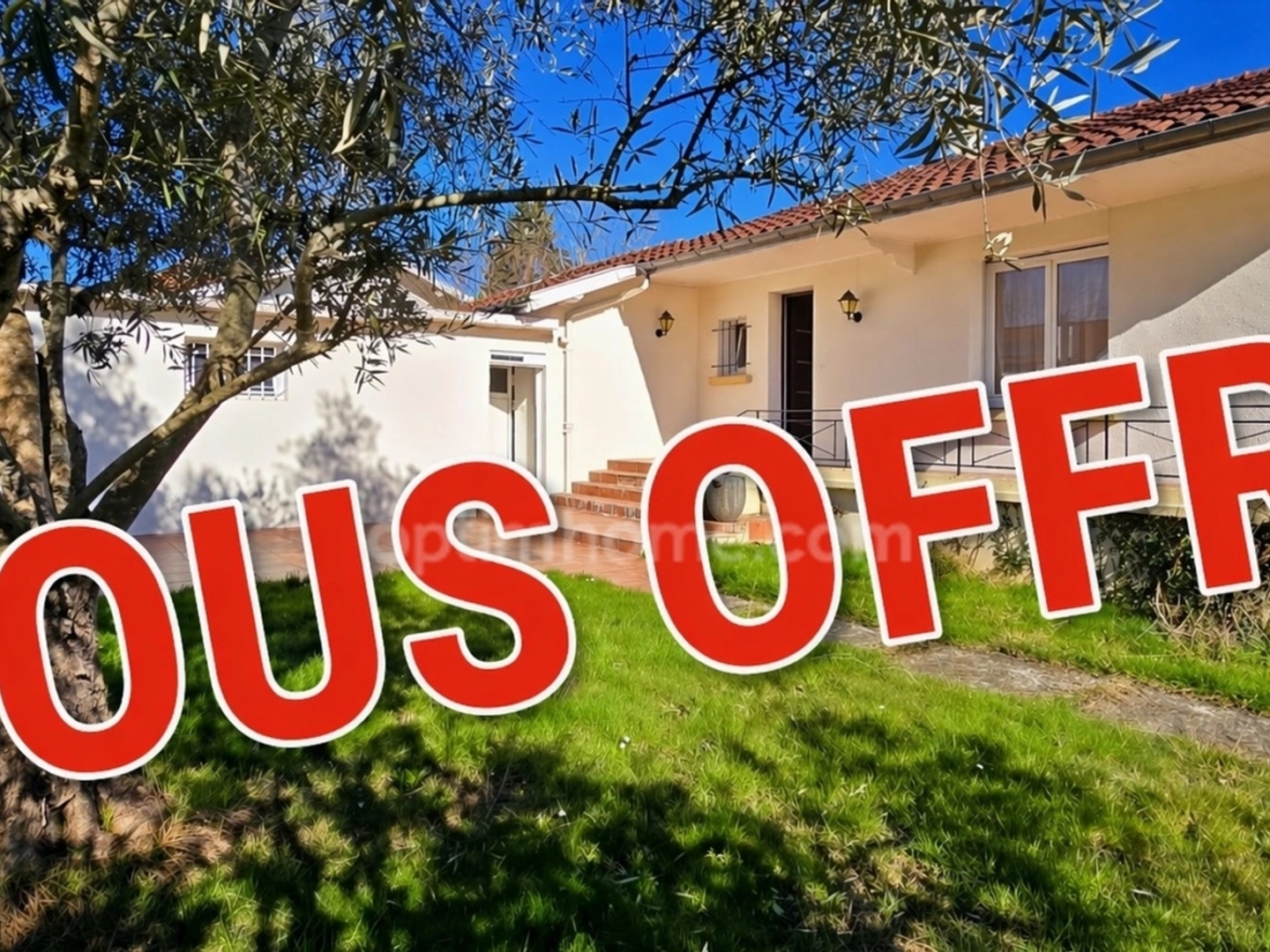 🏡 Maison de plain-pied 88 m² - 2 chambres (+ possibilité 3ème) - Quartier calme - Jardin clôturé - Garage fermé PAU (64)