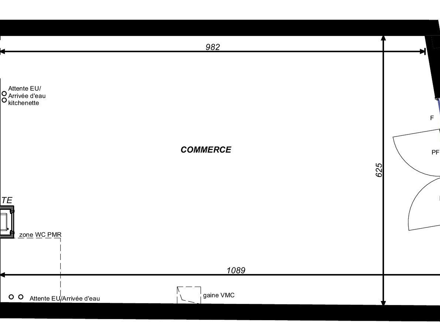 Locaux à vendre - 64m2 - Tours (37000)