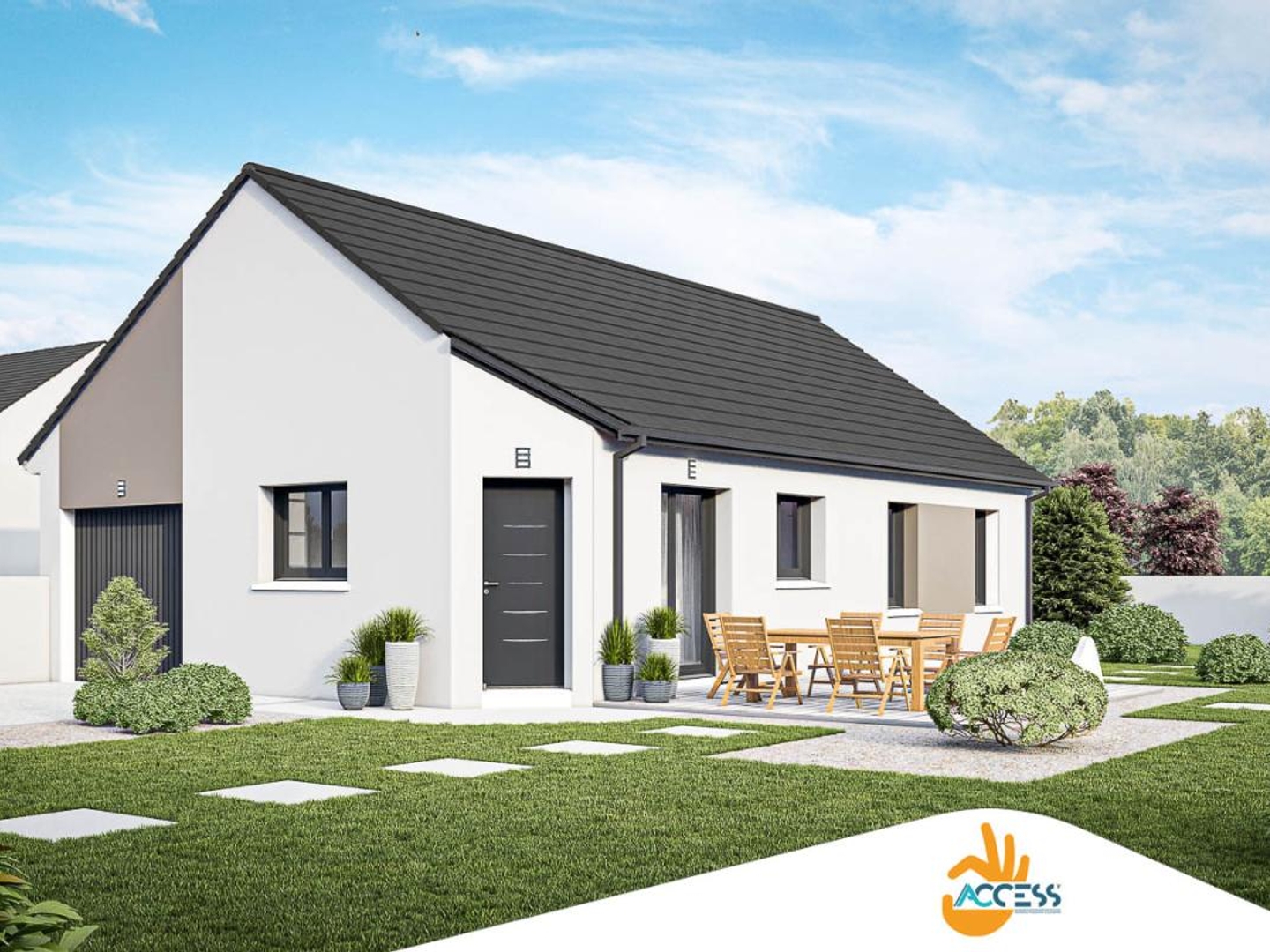 Terrain + maison 80 m²