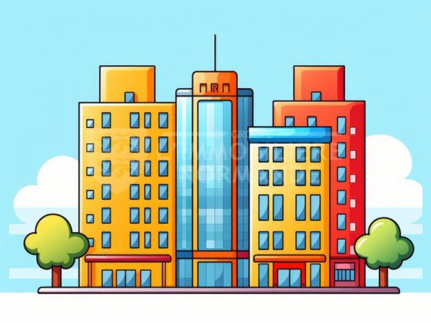 Immeuble commercial 18 pièces 506 m²