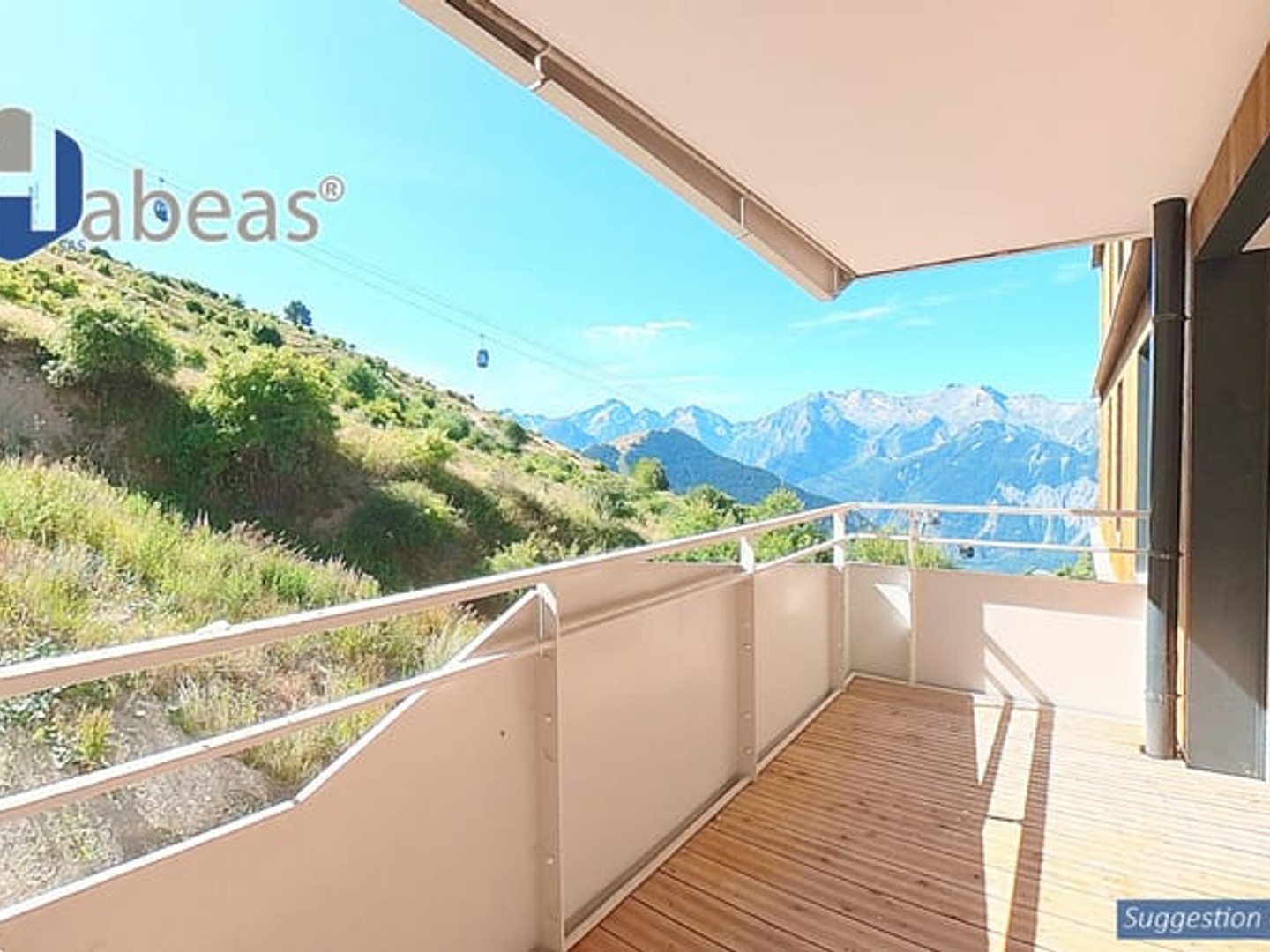 T3 avec 1 chambre plus 2 cabines , 64.83 m², Balcon 5,58m², Casier à Ski, cellier