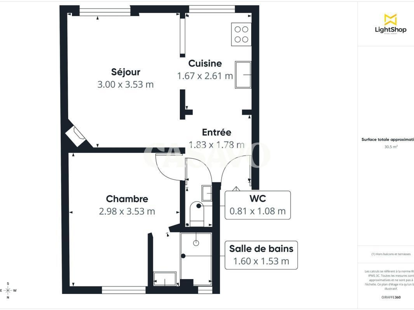 Appartement à vendre - 2 pièces - 31m2 - Boulogne-Billancourt (92100)