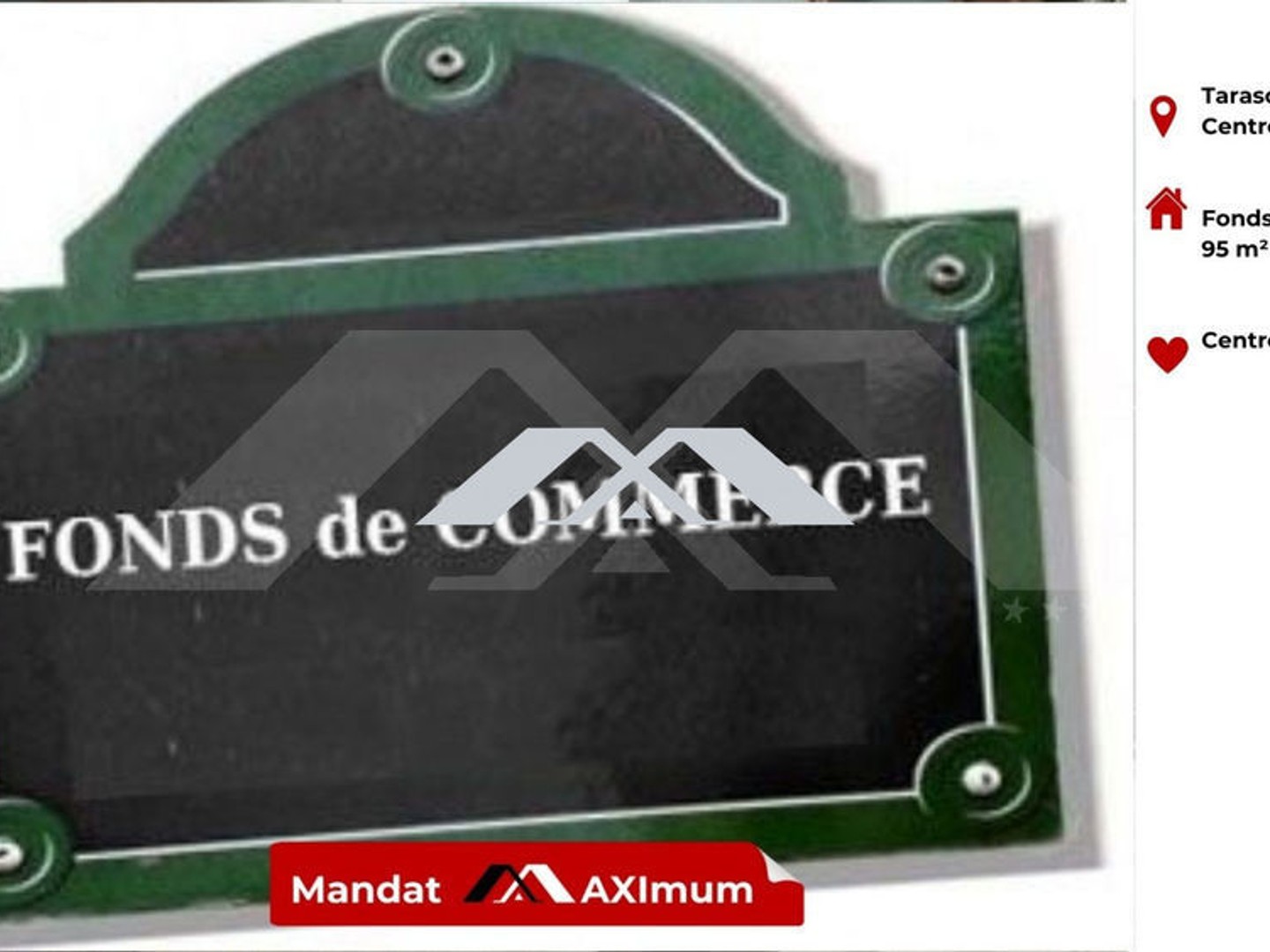 Fonds de commerce 115 m² Tarascon