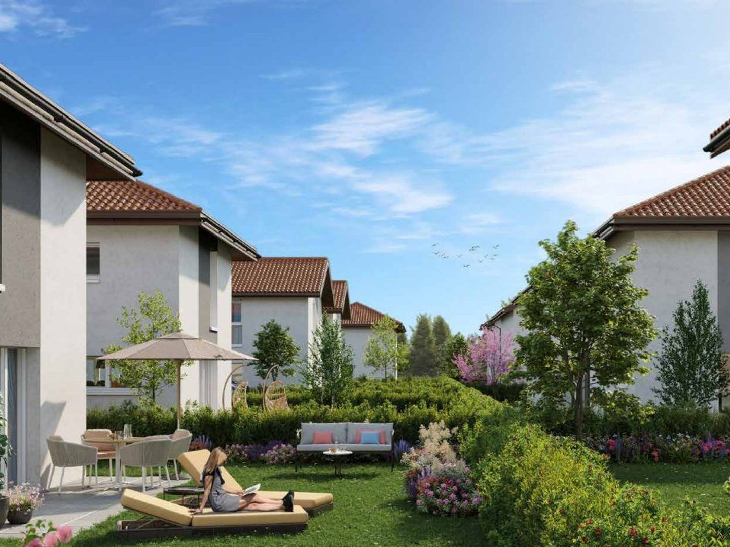 Villa neuve 4 pièces lot 104 de 105,84 m2, surface utile 283,04