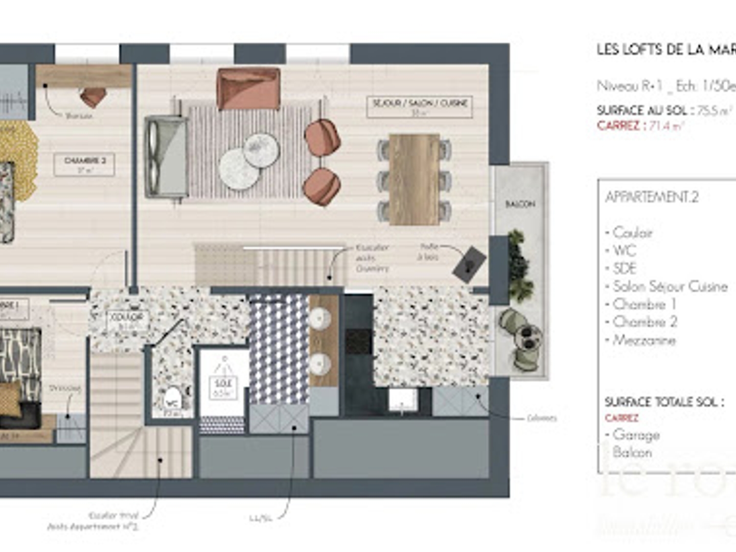 Appartement à vendre - 4 pièces - 80m2 - Vannes (56000)
