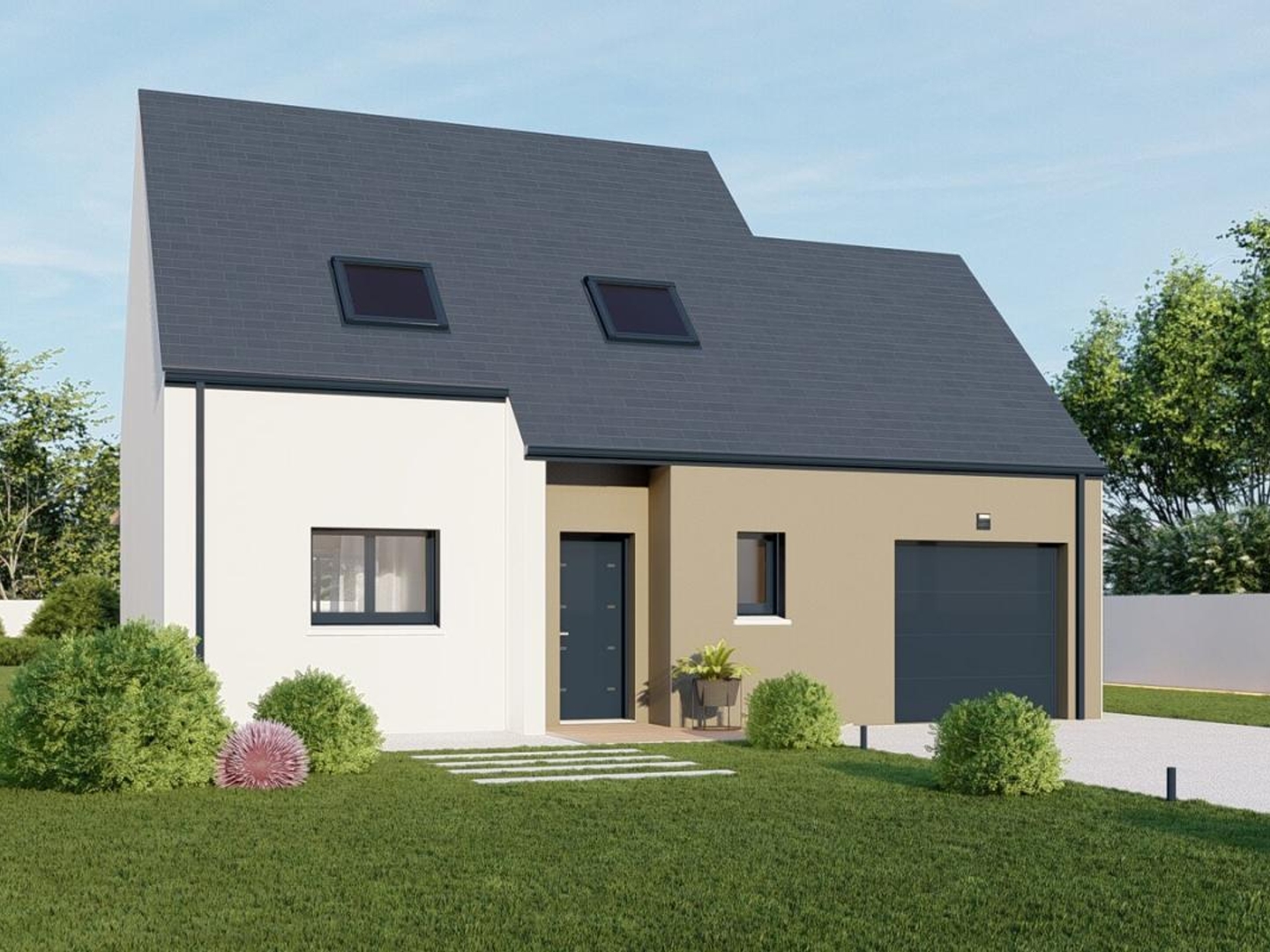 Terrain + maison 82 m²