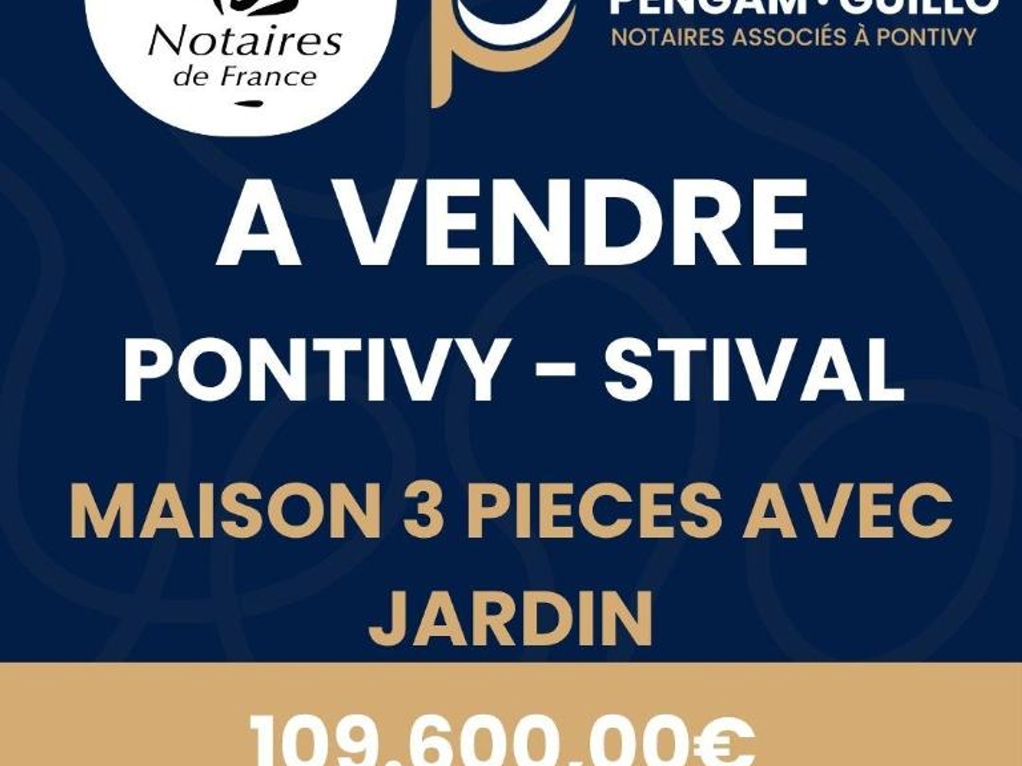 Maison à vendre - 3 pièces - 70m2 - Pontivy (56300)