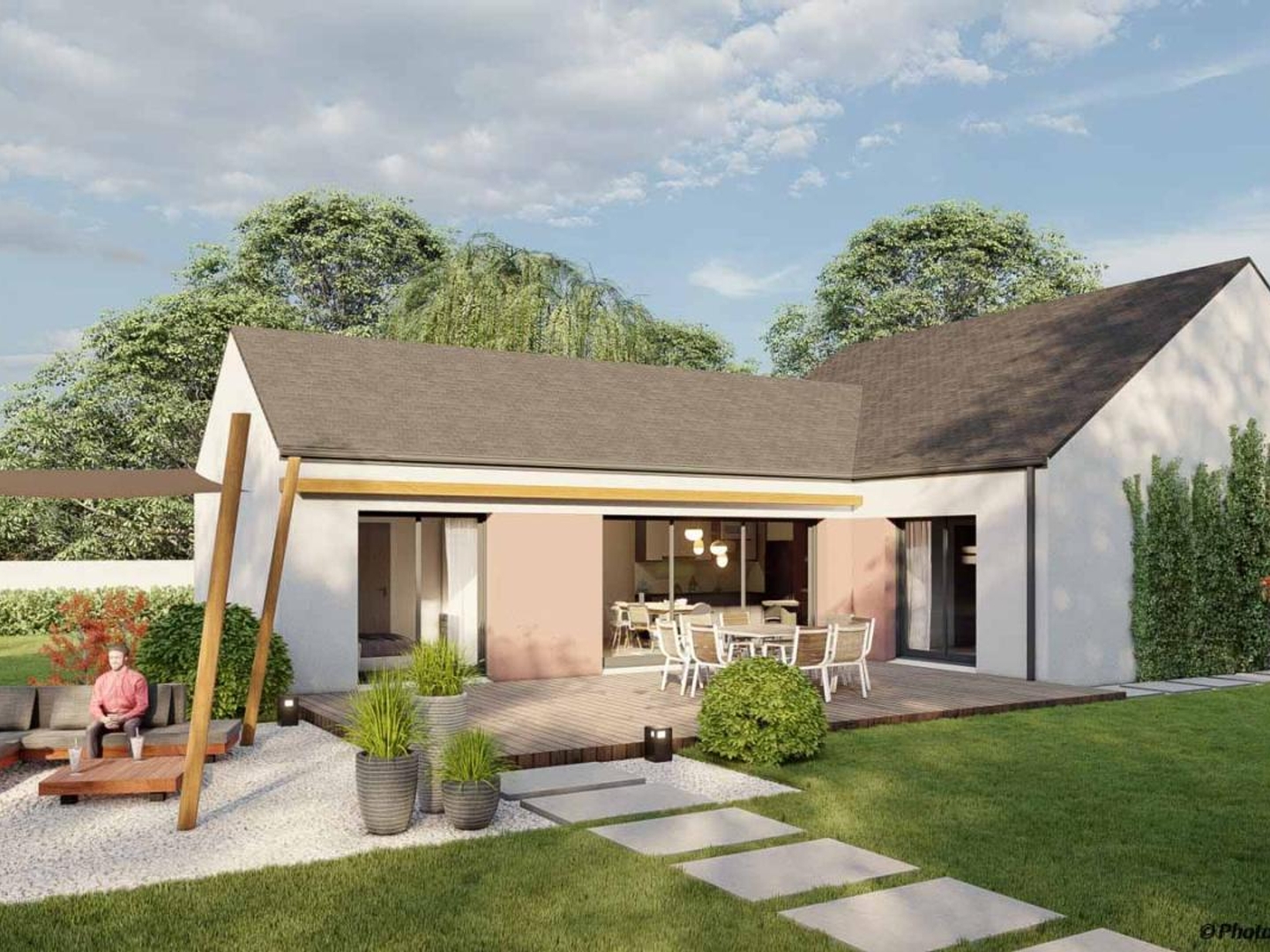 Terrain + maison 82 m²