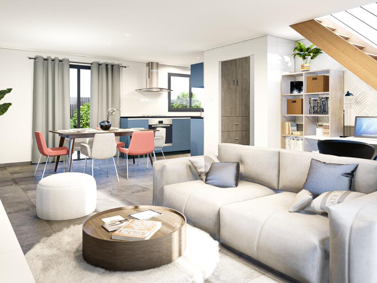 Terrain + maison 93 m²