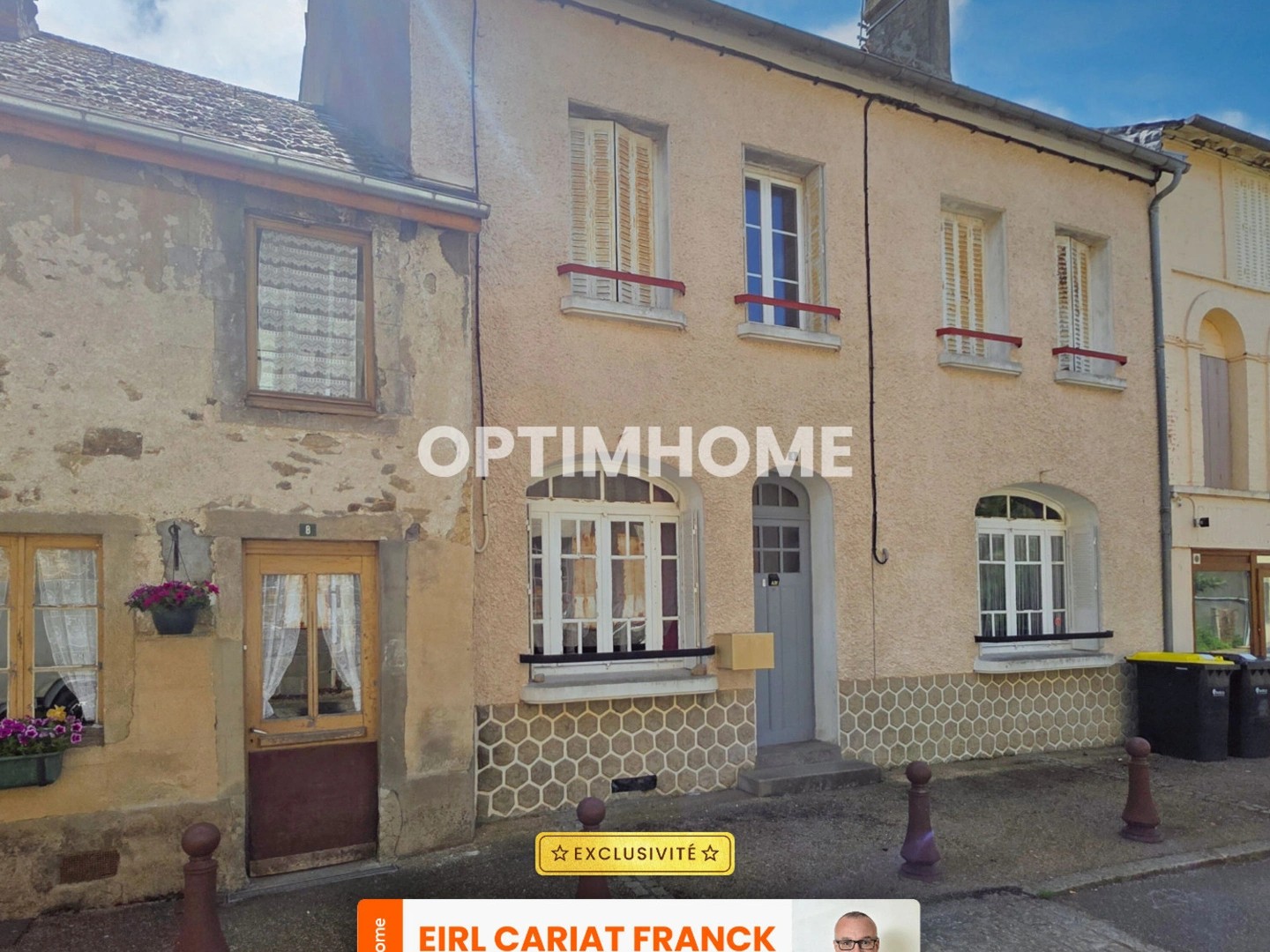 MAISON EN PIERRE DE 109 M², L'ENSEMBLE SUR 167 M² DE TERRAIN CLOS