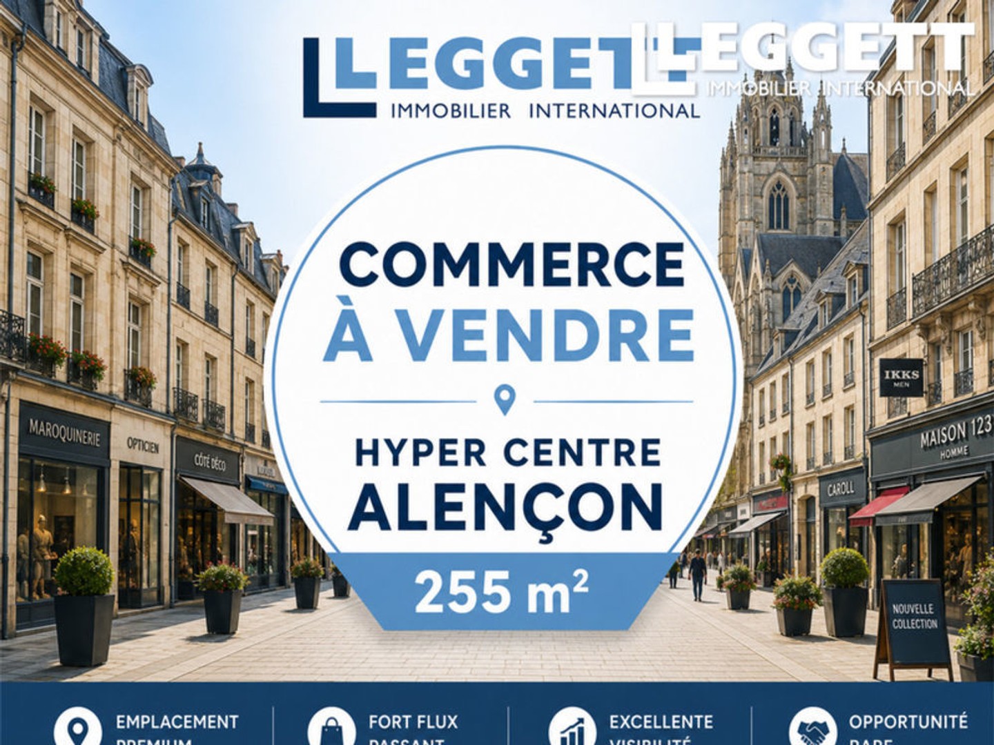ALENÇON ? Emplacement Premium Grande Rue | Commerce 250 m² avec double vitrine