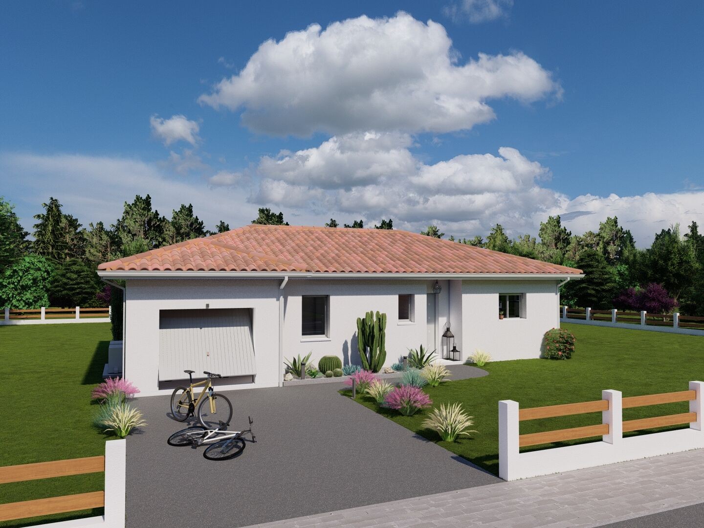 Maison neuve 3 chambres, garage