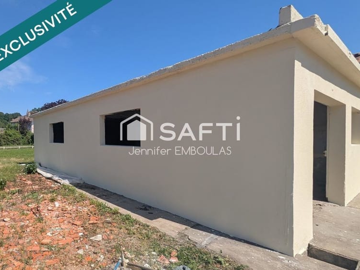 Garage 60m² avec exterieur