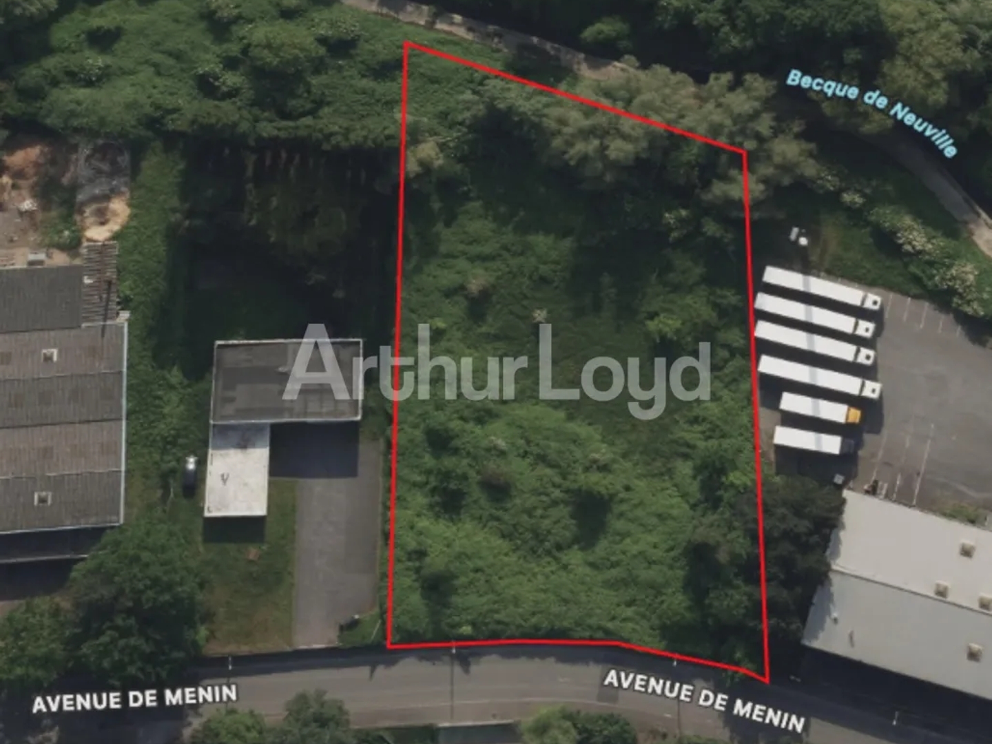 Terrain à vendre en exclusivité à Halluin dans zone d'activité économique