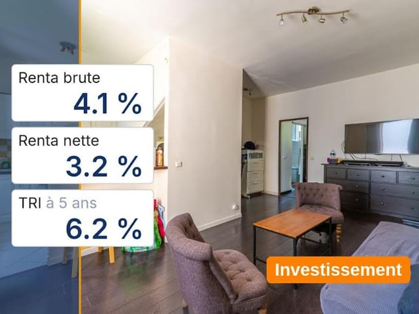 Appartement 2 pièces 43 m²