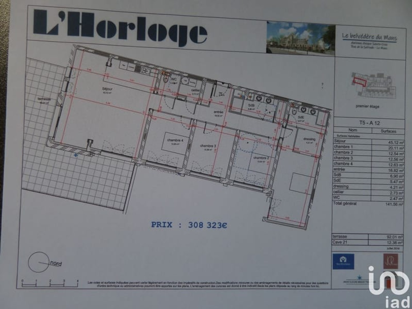 Appartement à vendre - 5 pièces - 141m2 - Le Mans (72000)
