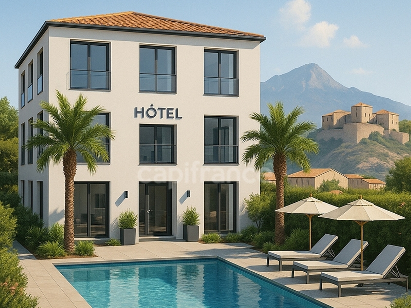 BALAGNE - HOTEL-BUREAU MURS & FONDS 19 CHAMBRES PISCINE