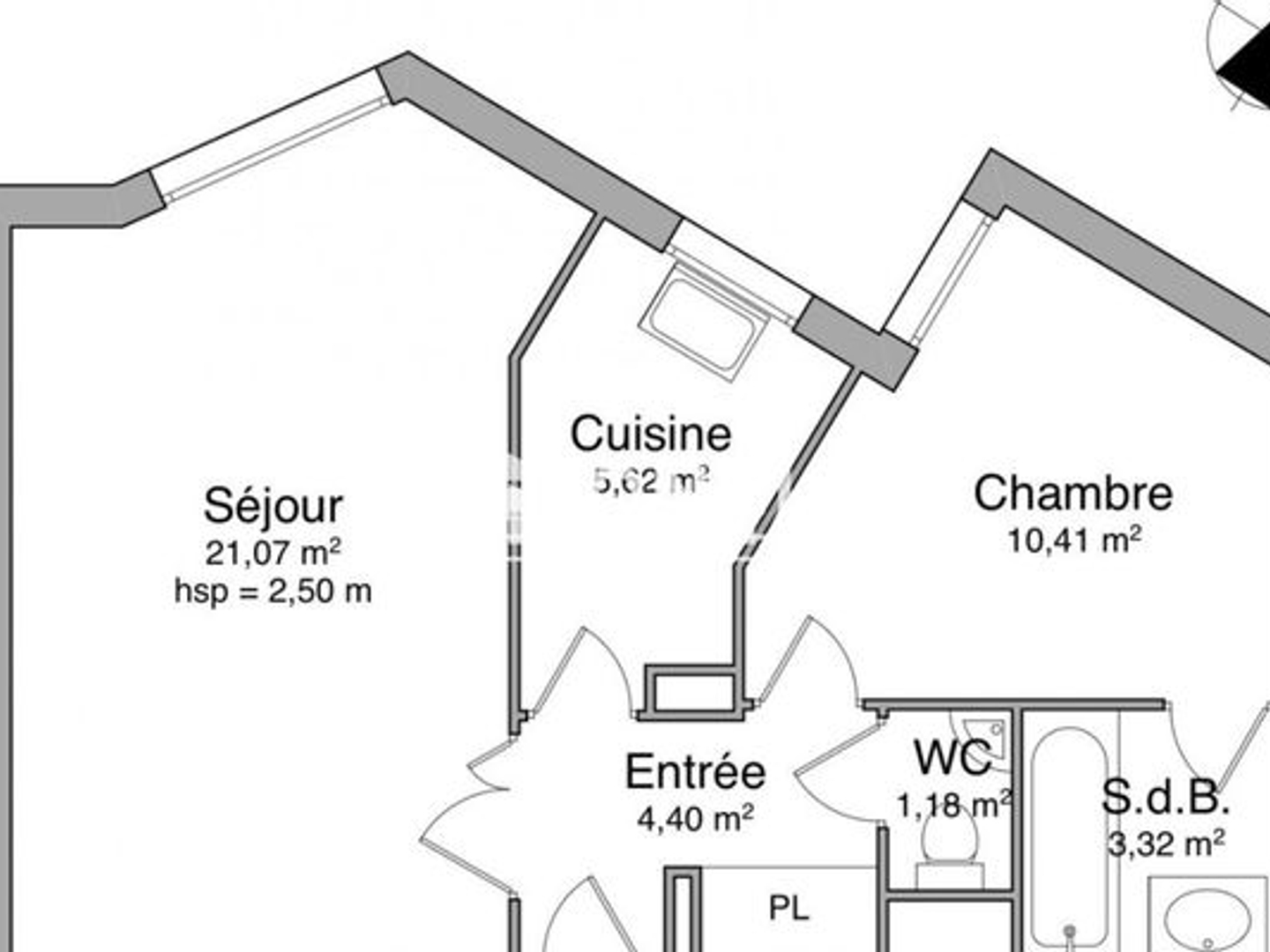 Appartement à vendre - 2 pièces - 46m2 - Levallois-Perret (92300)