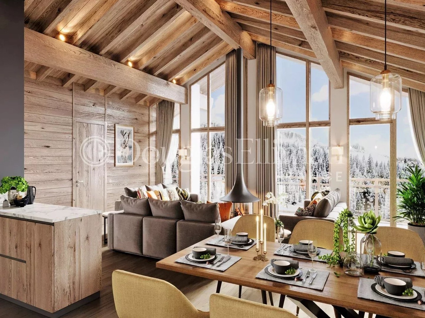 LES GETS - Studio avec une terrasse orientée est aux Gets