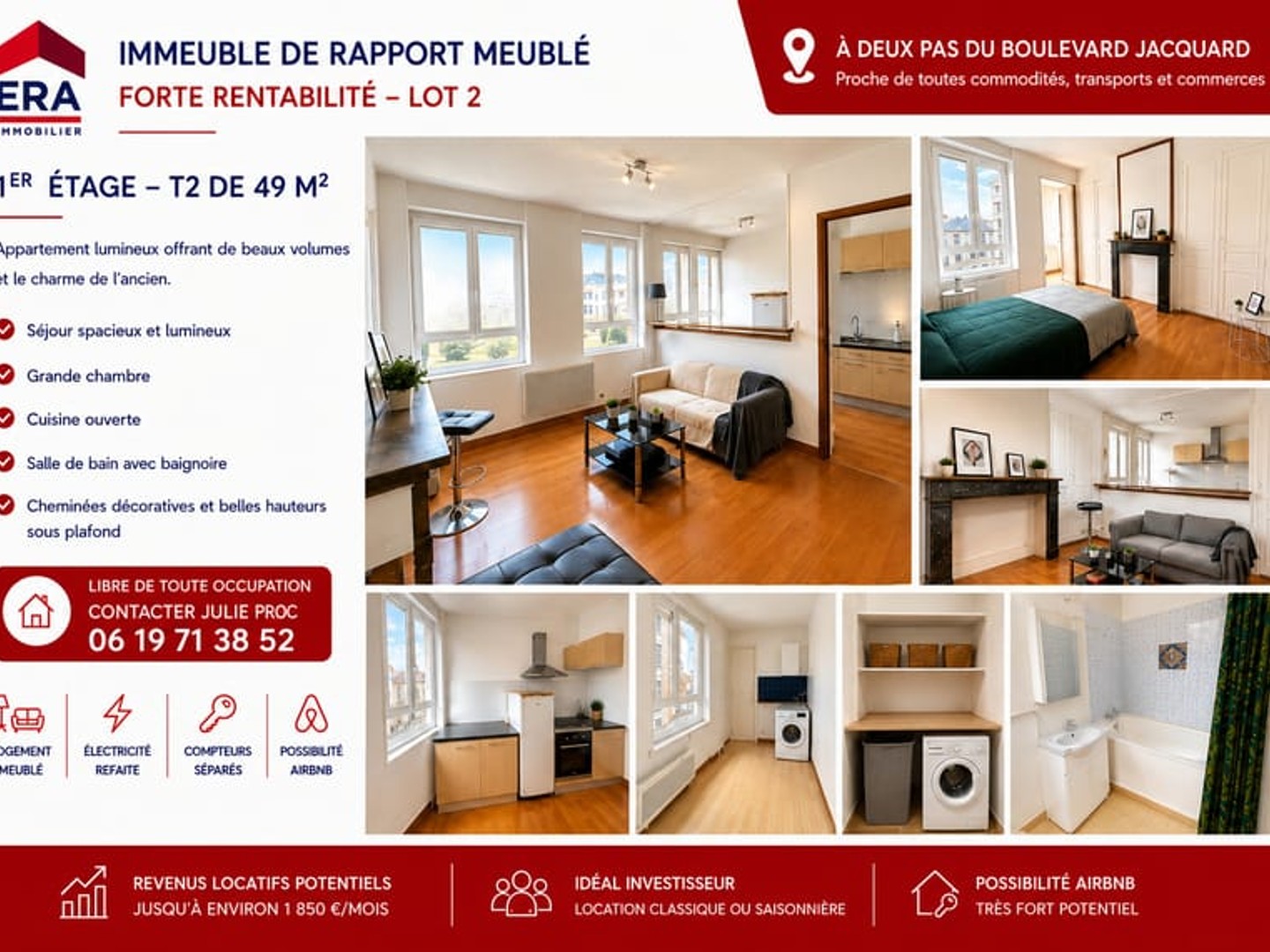 Appartement à vendre - 4 pièces - 70m2 - Calais (62100)